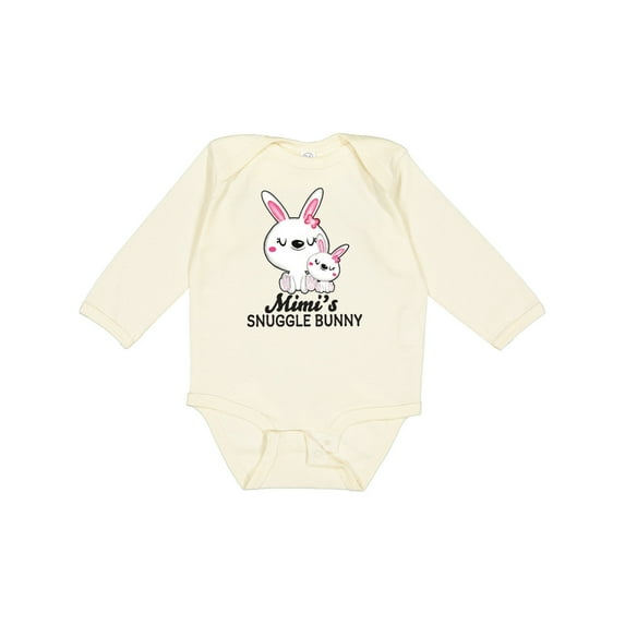 Inktastic Mimis Snuggle Bunny Easter Girls Long Sleeve Baby Bodysuit