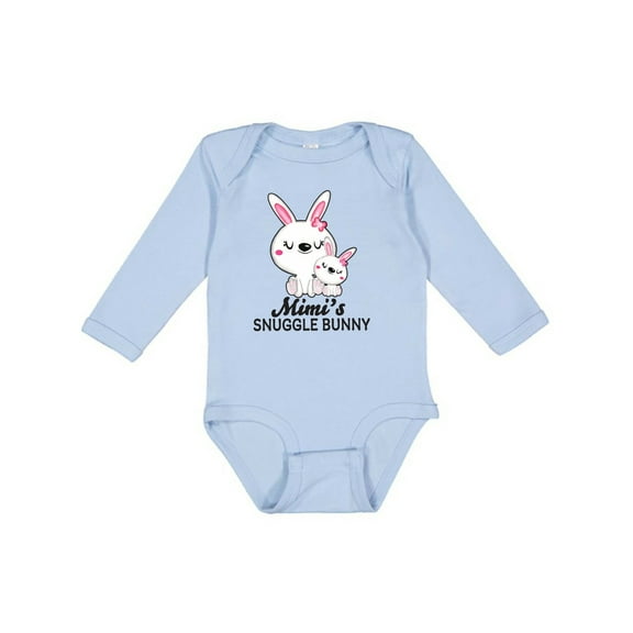 Inktastic Mimis Snuggle Bunny Easter Girls Long Sleeve Baby Bodysuit