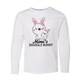 thumbnail image 1 of Inktastic Mimis Snuggle Bunny Easter Long Sleeve Youth T-Shirt, 1 of 5