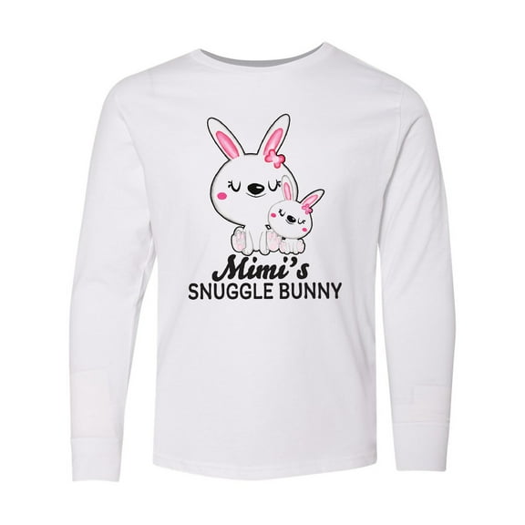 Inktastic Mimis Snuggle Bunny Easter Long Sleeve Youth T-Shirt