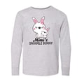 thumbnail image 1 of Inktastic Mimis Snuggle Bunny Easter Long Sleeve Youth T-Shirt, 1 of 5