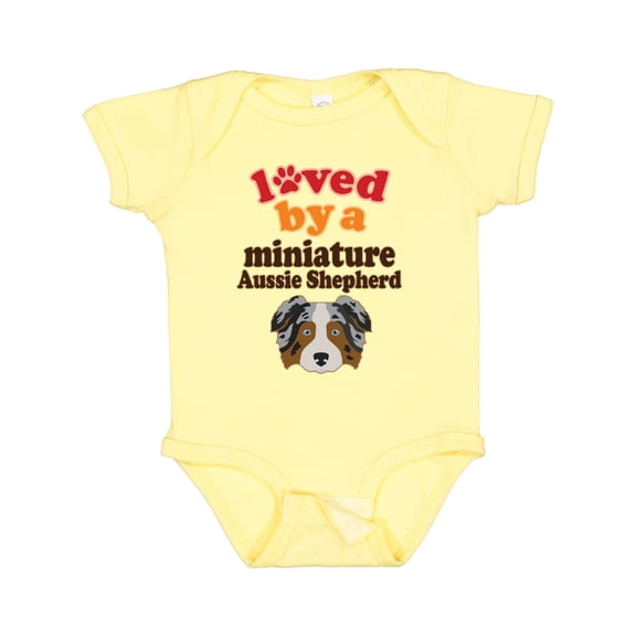 Inktastic Miniature Australian Shepherd Mini Aussie Boys or Girls Baby Bodysuit