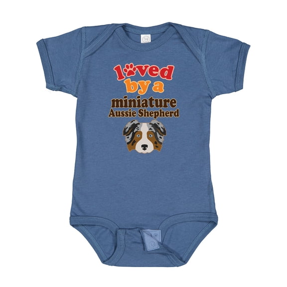 Inktastic Miniature Australian Shepherd Mini Aussie Boys or Girls Baby Bodysuit