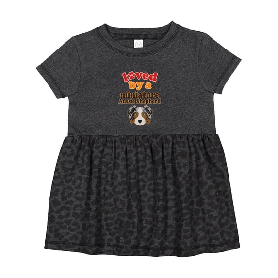 Inktastic Miniature Australian Shepherd Mini Aussie Girls Baby Dress