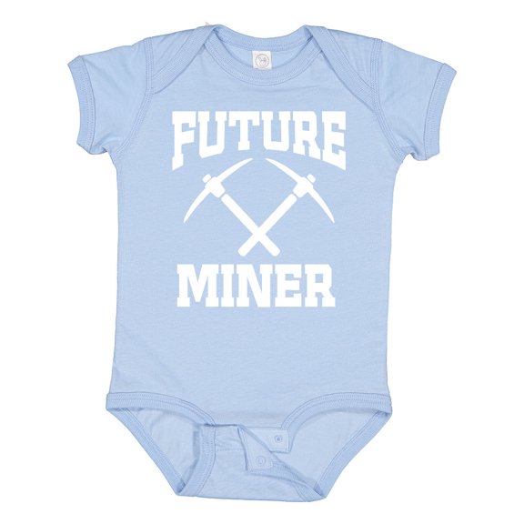 Inktastic Mining Future Miner Boys or Girls Baby Bodysuit