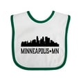 thumbnail image 1 of Inktastic Minneapolis Minnesota City Skyline Boys or Girls Baby Bib, 1 of 4