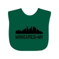 thumbnail image 1 of Inktastic Minneapolis Minnesota City Skyline Boys or Girls Baby Bib, 1 of 4