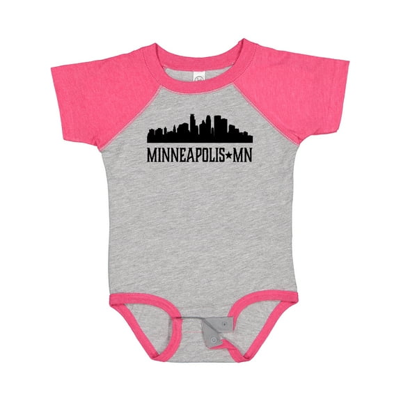 Inktastic Minneapolis Minnesota City Skyline Boys or Girls Baby Bodysuit