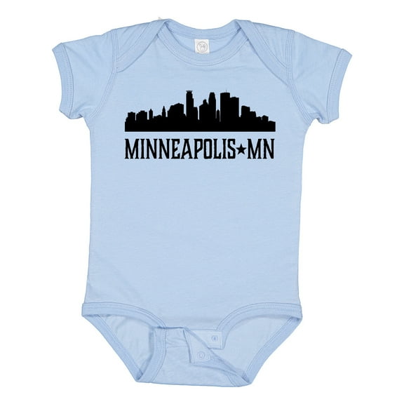Inktastic Minneapolis Minnesota City Skyline Boys or Girls Baby Bodysuit