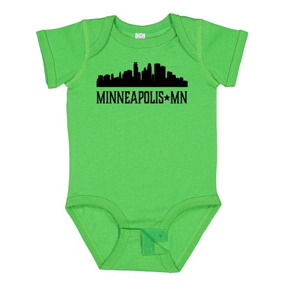 Inktastic Minneapolis Minnesota City Skyline Boys or Girls Baby Bodysuit