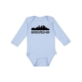 thumbnail image 1 of Inktastic Minneapolis Minnesota City Skyline Boys or Girls Long Sleeve Baby Bodysuit, 1 of 5