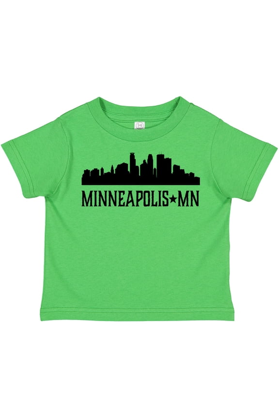Minneapolis Minnesota City Skyline Boys or Girls Toddler T-Shirt