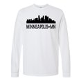 thumbnail image 1 of Inktastic Minneapolis Minnesota City Skyline Long Sleeve T-Shirt, 1 of 5
