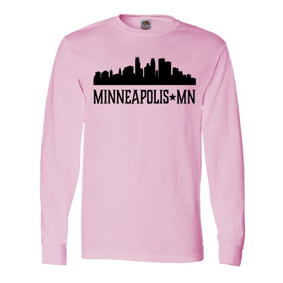 Inktastic Minneapolis Minnesota City Skyline Long Sleeve T-Shirt