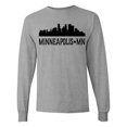 thumbnail image 1 of Inktastic Minneapolis Minnesota City Skyline Long Sleeve T-Shirt, 1 of 5