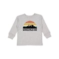 thumbnail image 1 of Inktastic Minneapolis Minnesota Skyline Retro Sunset Boys or Girls Long Sleeve Toddler T-Shirt, 1 of 5