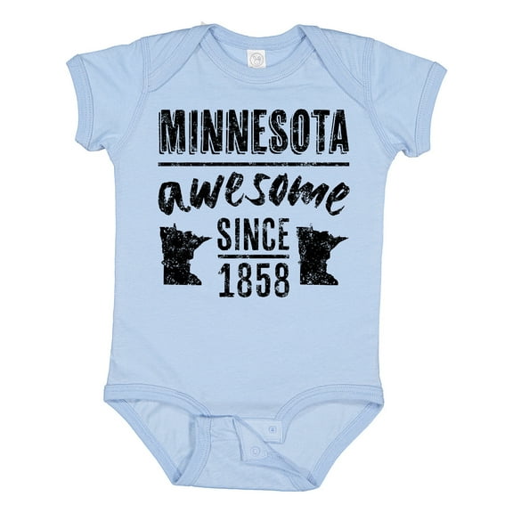Inktastic Minnesota Awesome Since 1858 Boys or Girls Baby Bodysuit