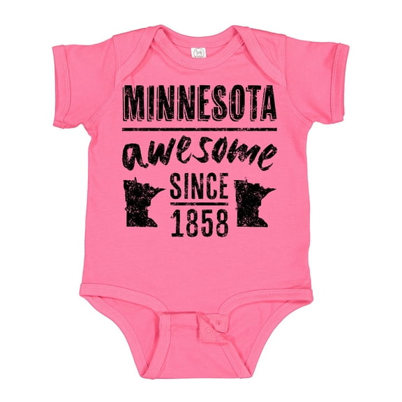 Inktastic Minnesota Awesome Since 1858 Boys or Girls Baby Bodysuit