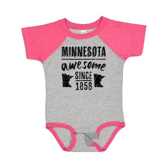 Inktastic Minnesota Awesome Since 1858 Boys or Girls Baby Bodysuit