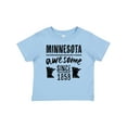 thumbnail image 1 of Inktastic Minnesota Awesome Since 1858 Boys or Girls Baby T-Shirt, 1 of 5