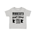 thumbnail image 1 of Inktastic Minnesota Awesome Since 1858 Boys or Girls Toddler T-Shirt, 1 of 5