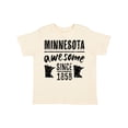 thumbnail image 1 of Inktastic Minnesota Awesome Since 1858 Boys or Girls Toddler T-Shirt, 1 of 5