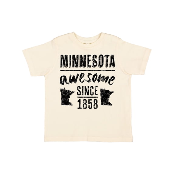 Inktastic Minnesota Awesome Since 1858 Boys or Girls Toddler T-Shirt