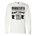 thumbnail image 1 of Inktastic Minnesota Awesome Since 1858 Long Sleeve T-Shirt, 1 of 5