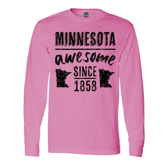 Inktastic Minnesota Awesome Since 1858 Long Sleeve T-Shirt