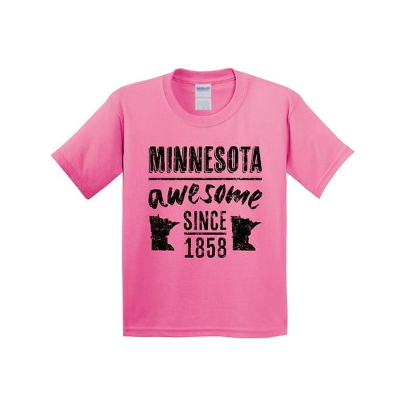 Inktastic Minnesota Awesome Since 1858 Youth T-Shirt