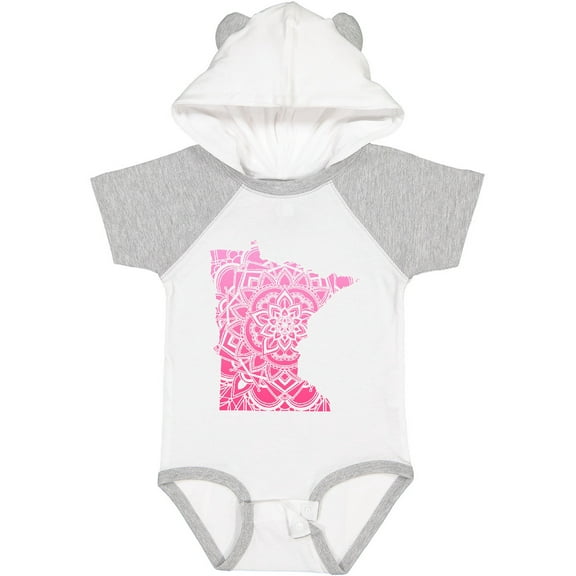 Inktastic Minnesota Silhouette Mandala Boys or Girls Baby Bodysuit