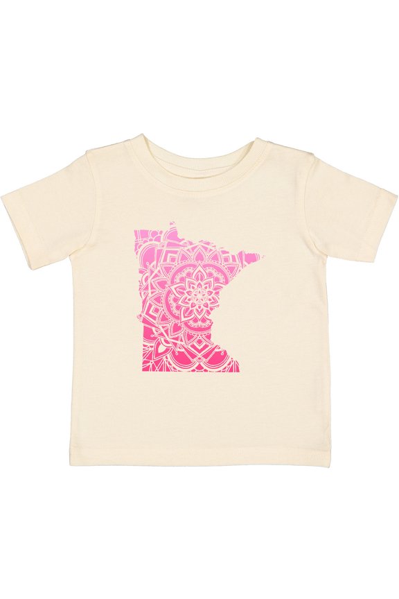 Minnesota Silhouette Mandala Boys or Girls Baby T-Shirt