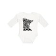 thumbnail image 1 of Inktastic Minnesota Silhouette Mandala Boys or Girls Long Sleeve Baby Bodysuit, 1 of 5