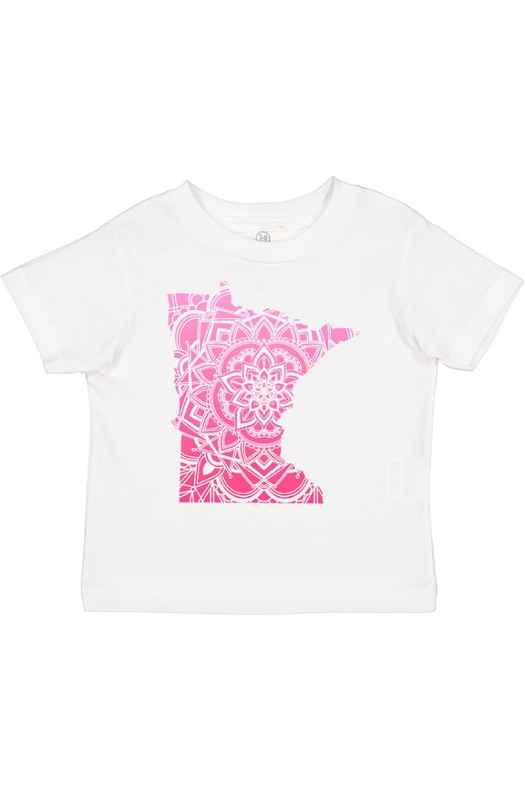 Minnesota Silhouette Mandala Boys or Girls Toddler T-Shirt
