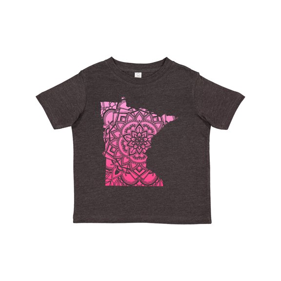 Inktastic Minnesota Silhouette Mandala Boys or Girls Toddler T-Shirt