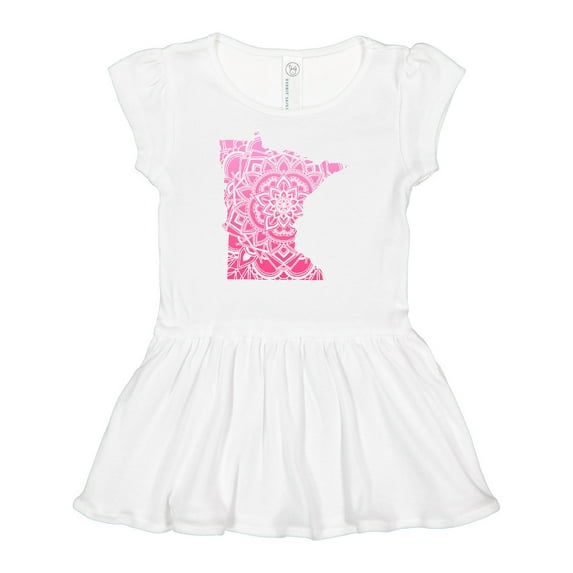 Inktastic Minnesota Silhouette Mandala Girls Baby Dress