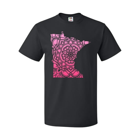 Inktastic Minnesota Silhouette Mandala T-Shirt