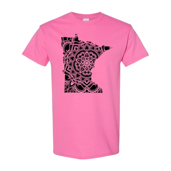 Inktastic Minnesota Silhouette Mandala T-Shirt