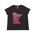 thumbnail image 1 of Inktastic Minnesota Silhouette Mandala Women's Plus Size T-Shirt, 1 of 5
