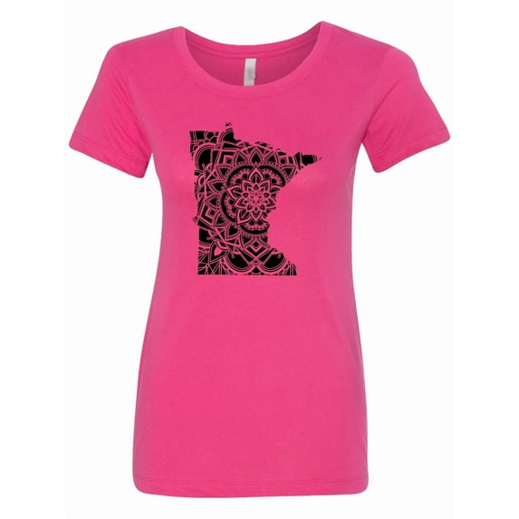 Inktastic Minnesota Silhouette Mandala Women's T-Shirt