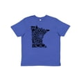 thumbnail image 1 of Inktastic Minnesota Silhouette Mandala Youth T-Shirt, 1 of 5