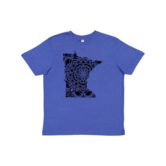 Inktastic Minnesota Silhouette Mandala Youth T-Shirt