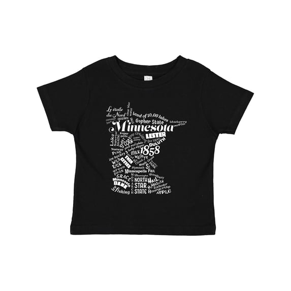 Inktastic Minnesota State Word Salad Boys or Girls Toddler T-Shirt