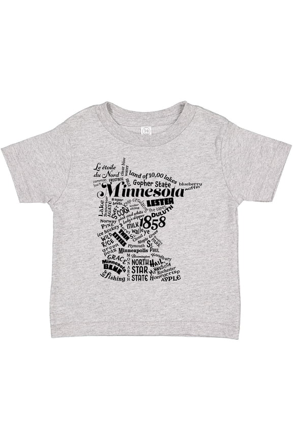 Minnesota State Word Salad Boys or Girls Toddler T-Shirt