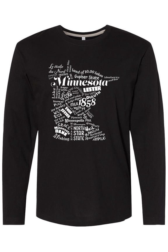 Minnesota State Word Salad Long Sleeve T-Shirt