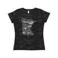 thumbnail image 1 of Inktastic Minnesota State Word Salad Women's T-Shirt, 1 of 5