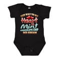 thumbnail image 1 of Inktastic Mint Chocolate Chip Ice Cream Lover Boys or Girls Baby Bodysuit, 1 of 5