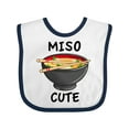 thumbnail image 1 of Inktastic Miso Cute with Miso Soup Boys or Girls Baby Bib, 1 of 4
