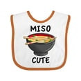 thumbnail image 1 of Inktastic Miso Cute with Miso Soup Boys or Girls Baby Bib, 1 of 4