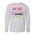 thumbnail image 1 of Inktastic Miss 3rd Grade Cutie with Pencil and Stars Long Sleeve Youth T-Shirt, 1 of 5